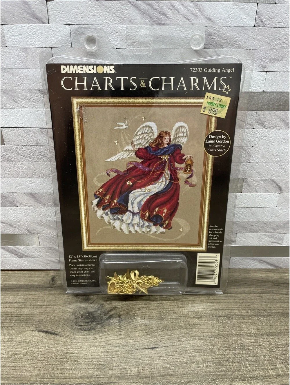 DIMENSIONS Vintage Counted Cross Stitch Guiding Angel Kit 1996 Model # 72303